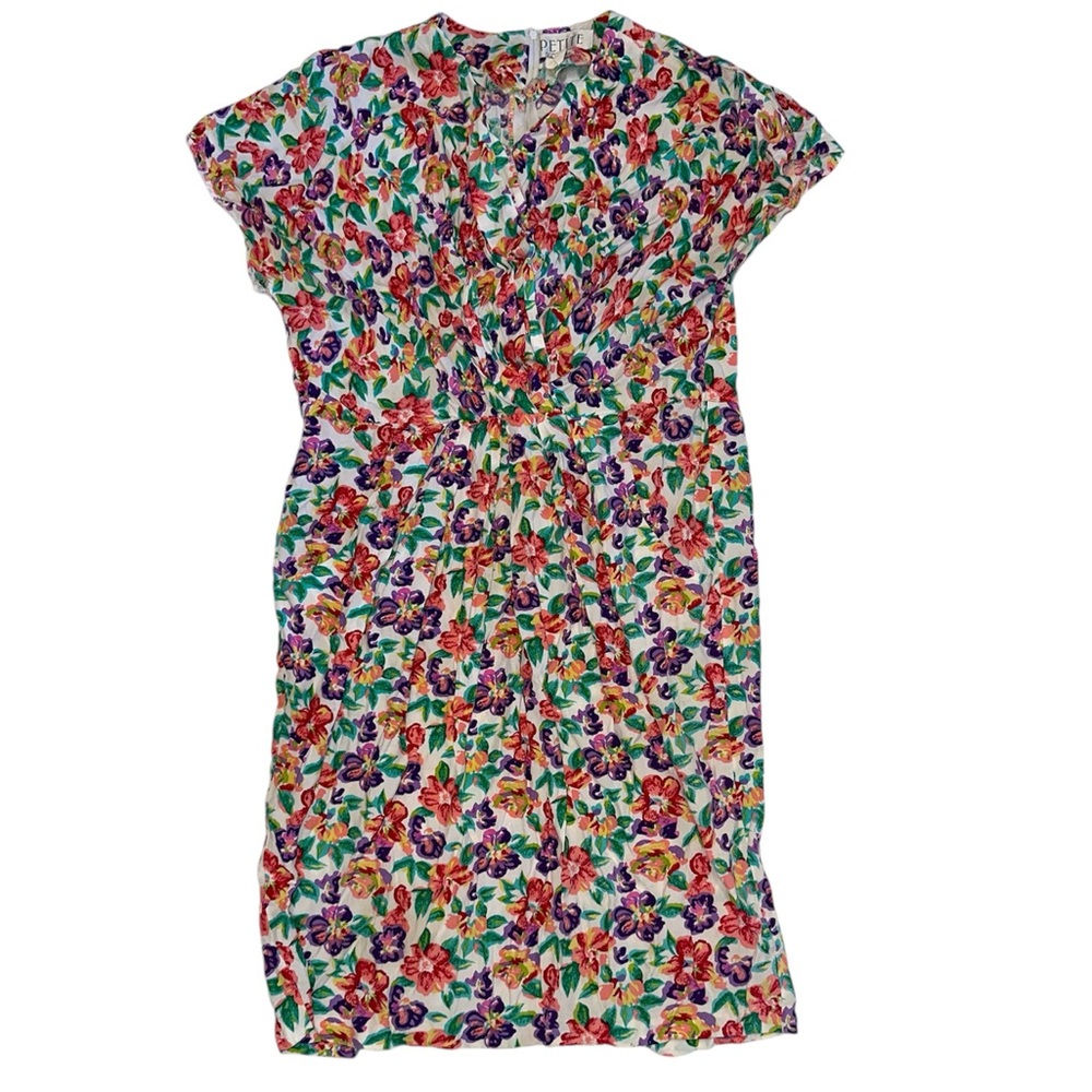 Vintage petite sophisticate floral dress